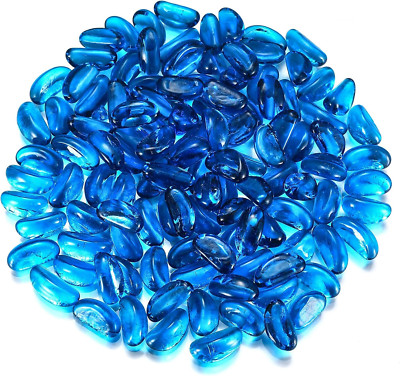 1 Kg Blaue Glasnuggets, Neu, Dekosteine, Glassteine