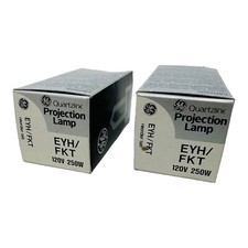 GE EYH/FKT PROJECTION LAMP 120V 250W NEW/NOS QTY 2pcs