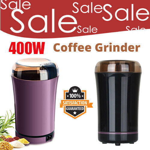 400W Electric Coffee Grinder Grinding Milling Bean-Nut-Spice Matte Blade Blender