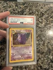 Pokemon 1999 Gengar 5/62 Holo 1st Edition Fossil PSA 7