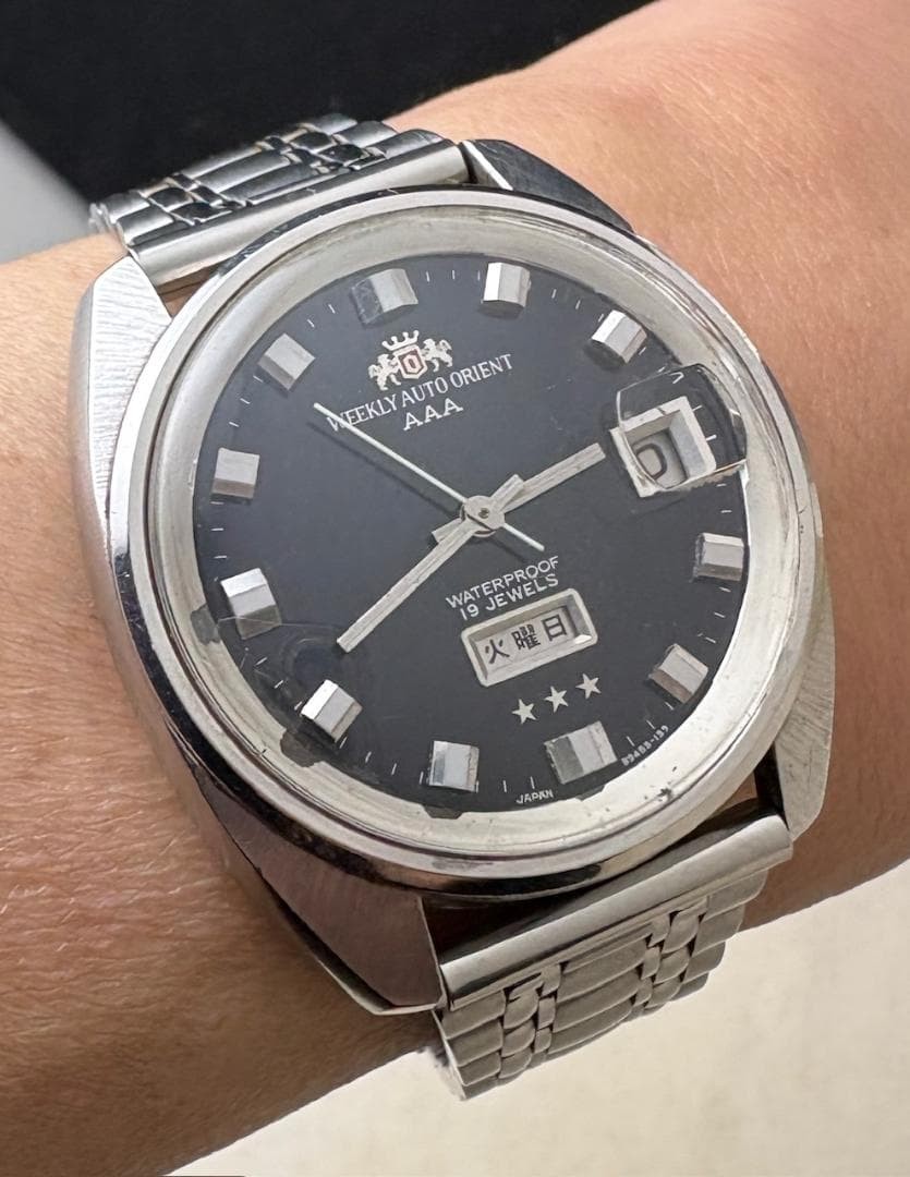 Orient Weekly Auto AAA Automatic Watch Men 60s 38… - image 1