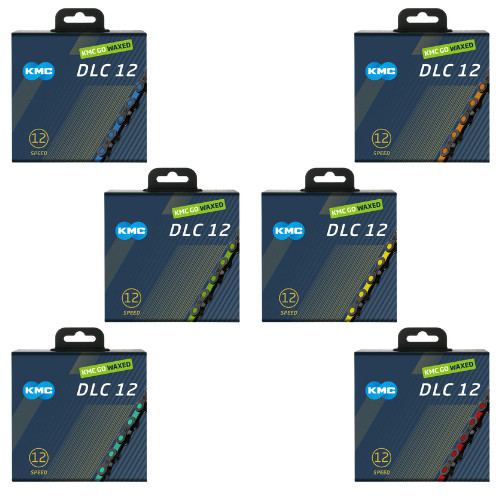 Catena bici da strada montagna cerata 12 velocità KMC DLC ADATTA SRAM Shimano 126 maglie