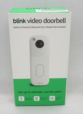 BLINK  WIRELESS HOME SECURITY (WHITE) (2nd Gen/2025 MODEL) VIDEO DOORBELL *NEW*