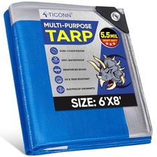 Heavy Duty Tarp Cover, Extra Thick Tarps Waterproof Tear and Rip Proof UV