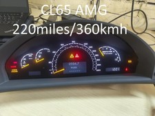 w220 w215 s65 cl65 AMG m275 odometer cluster speedometer in miles A2205403347