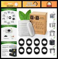 Cat Water Fountain Filter Set - 16 Pack, Activated Carbon, Lasts 4 Months, Fits