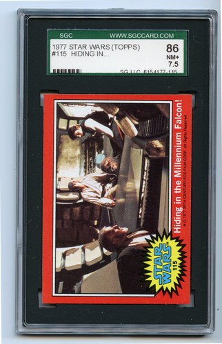 1977 Topps Star Wars #115 Hiding in the Millennium Falcon! — SGC 7.5