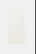 Zara Midi Skirt Elastic Waistband Size S