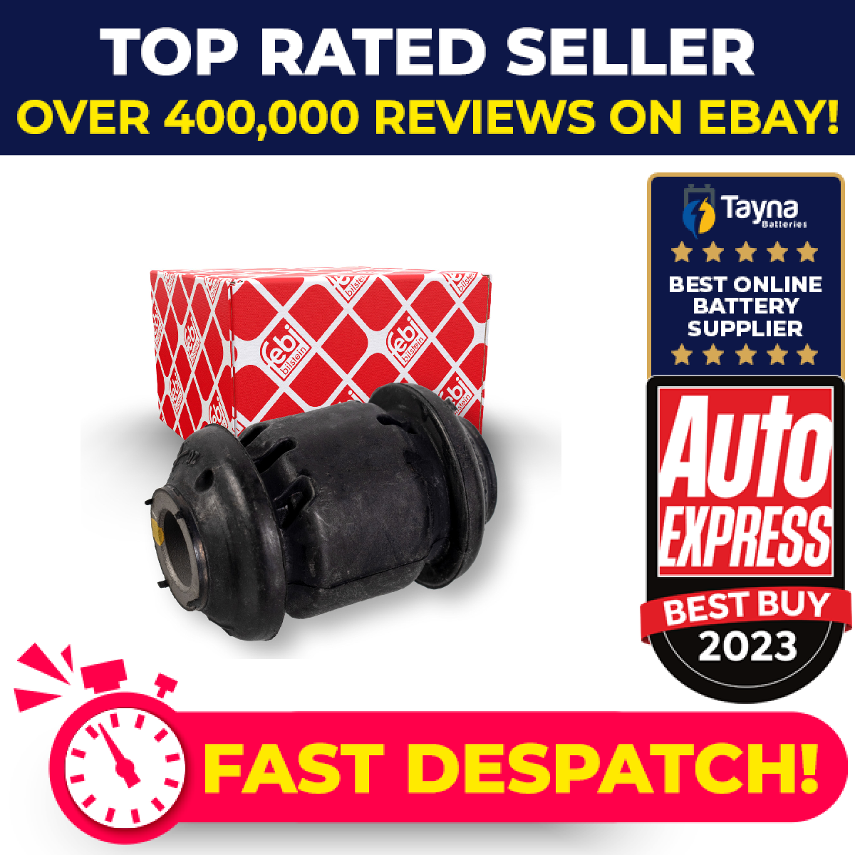 Wishbone / Control / Trailing Arm Bush Front Lower 179040 Febi Mounting Quality