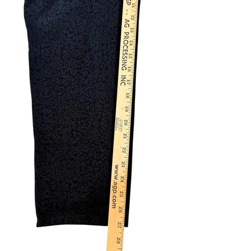 Eileen Fisher 20W Pantalone Nero Jacquard Slim Caviglia Elasticizzato Minimalista Chic P15 - Foto 6 di 9