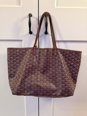 Goyard St Louis Tote Bag Burgundy (Bordeaux) with Pouch