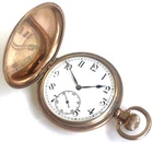 Gold Plated Swiss Made Antique Pocket Watch Vintage Rare