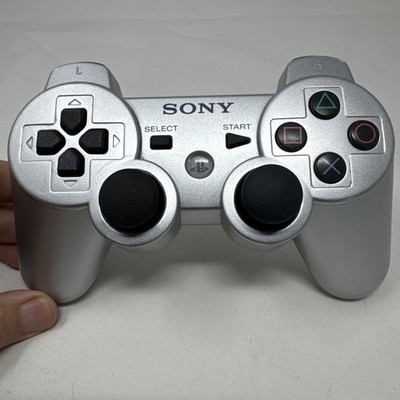 Authentic Genuine Sony Playstation 3 PS3 Silver Controller DualShock 3 OEM