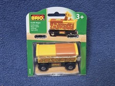 Brio Wooden Giraffe Wagon Wooden Train 33539 NIB