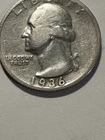 1936 S WASHINGTON QUARTER    ONE BEAUTIFUL COIN N623