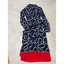 Lauren Ralph Lauren Navy Chain Print shirt Dress 10