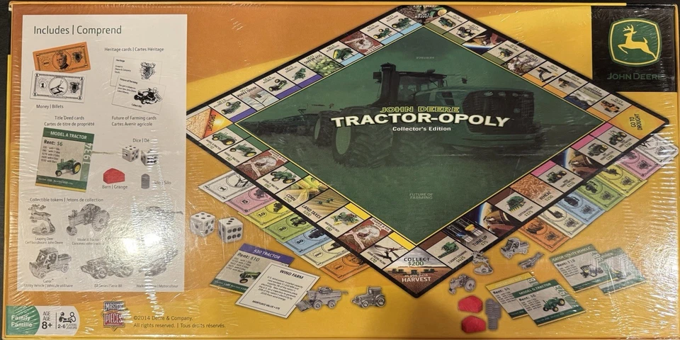 Jogo de monopólio John Deere TRACTOR-OPOLY edição de colecionador 100% COMPLETO - Imagem 2 de 2