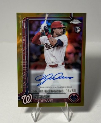 2025 Topps Chrome Update - Dylan Crews - #CRDA-DC Rookie Debut Autograph 1/50
