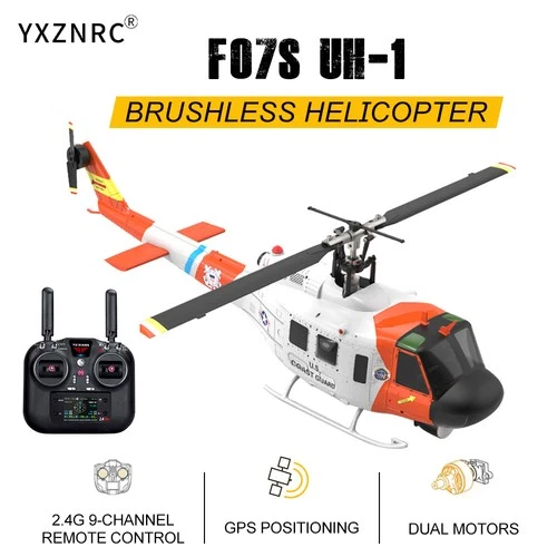 YUXIANG RC Helicopter F07S UH-1 9CH GPS Optical Flow Positioning RTF Aircraft