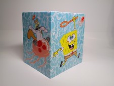 Spongebob Squarepants 2002 Plastic Tissue Box Cover Holder Sandy Square Cube