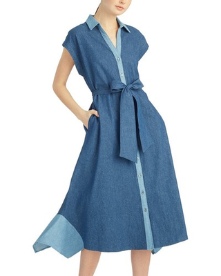 #ad #ad Draper James Mila Chambray Midi Shirtdress Women#x27;s $41.99