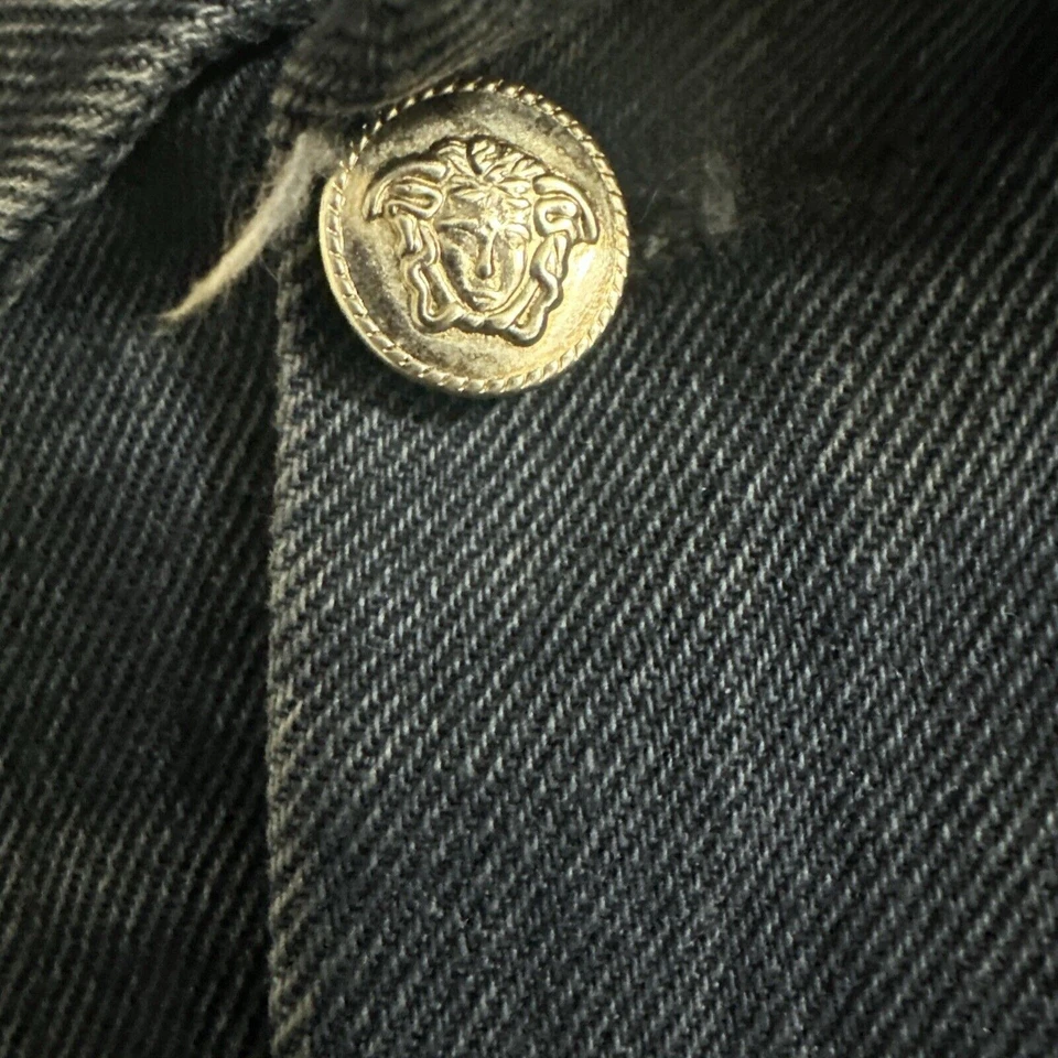 Chaqueta de mezclilla azul de colección Versace Jeans Signature para hombre talla grande Foto 4 de 4