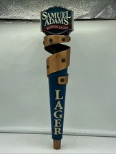 Samuel Adams Boston Lager Copper Ribbon Beer Tap Handle Sam Adams 3 Sided 13"