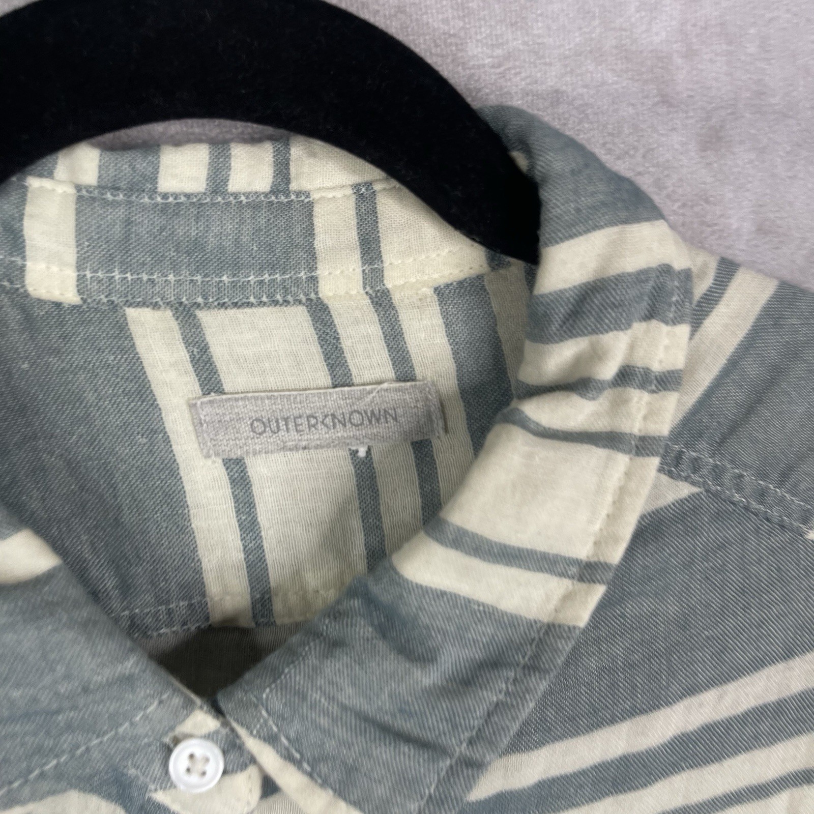 Outerknown Costa Button Down Gauzy Double Weave S… - image 4