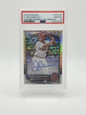 2025 Bowman JJ Wetherholt 1st Chrome Mini Diamond Auto /100 PSA 10 POP 11