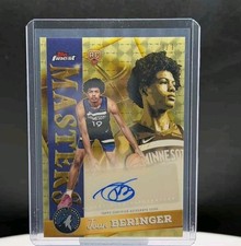 Joan Beringer RC 2025-26 Topps Finest Masters Superfractor Auto 1/1 Rookie RC