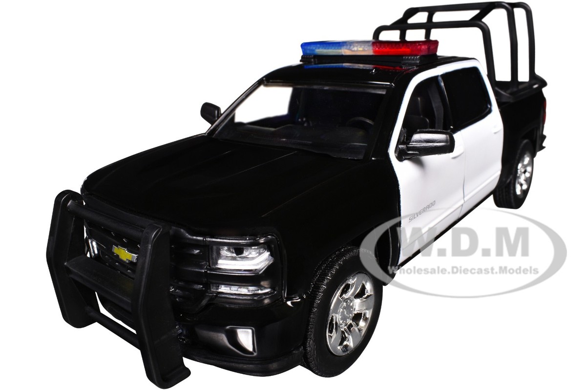 2017 CHEVROLET SILVERADO W/CAGE BLACK WHITE LIGHT SOUND 1/24-1/27