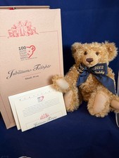 Steiff 1902-2002 Limited Centenary Mohair Teddy Bear 670985 with Box and COA