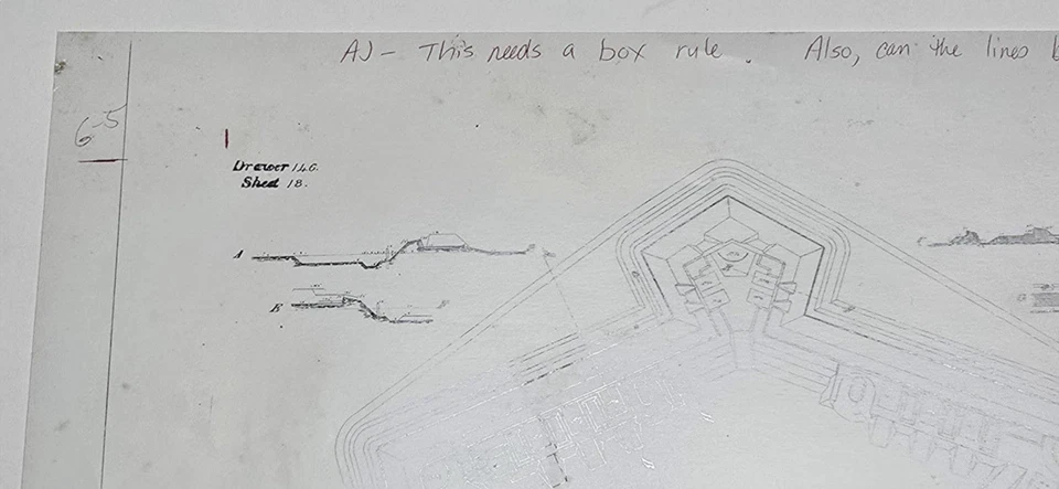 Union Army Civil War Fort Howell Sketch Drawing Hilton Head South Carolina 8x11 - Image 3 of 4