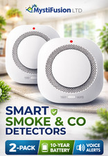 Smoke Alarm System Smoke Alarm  2 Pack 