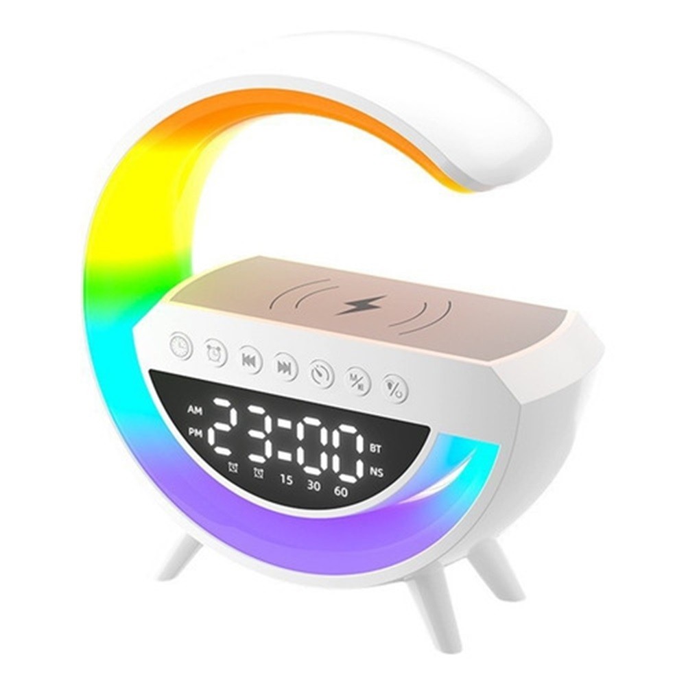Wireless charging alarm clock, ambient light, smart Bluetoot