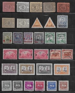 31 Salvador Stamps from Quality Old Antique Album