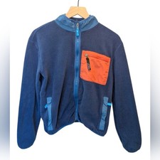 Patagonia Synchilla Fleece Jacket Youth XL Snap-T Winter Fall Blue Retro Outdoor