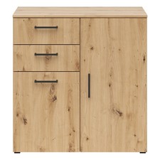Kommode - Artisan Eiche - 80 cm breit Sideboard Anrichte Beistellschrank