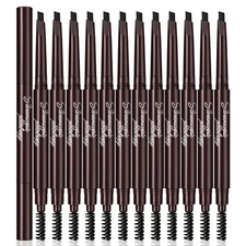 12Pcs Beard Pen Filler Set Beard Filling Pencil Kit with Brush Barber Styling...
