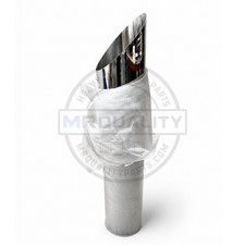 10 Inch Chrome Mitered Exhaust Stack 54 Inch Plain End Universal