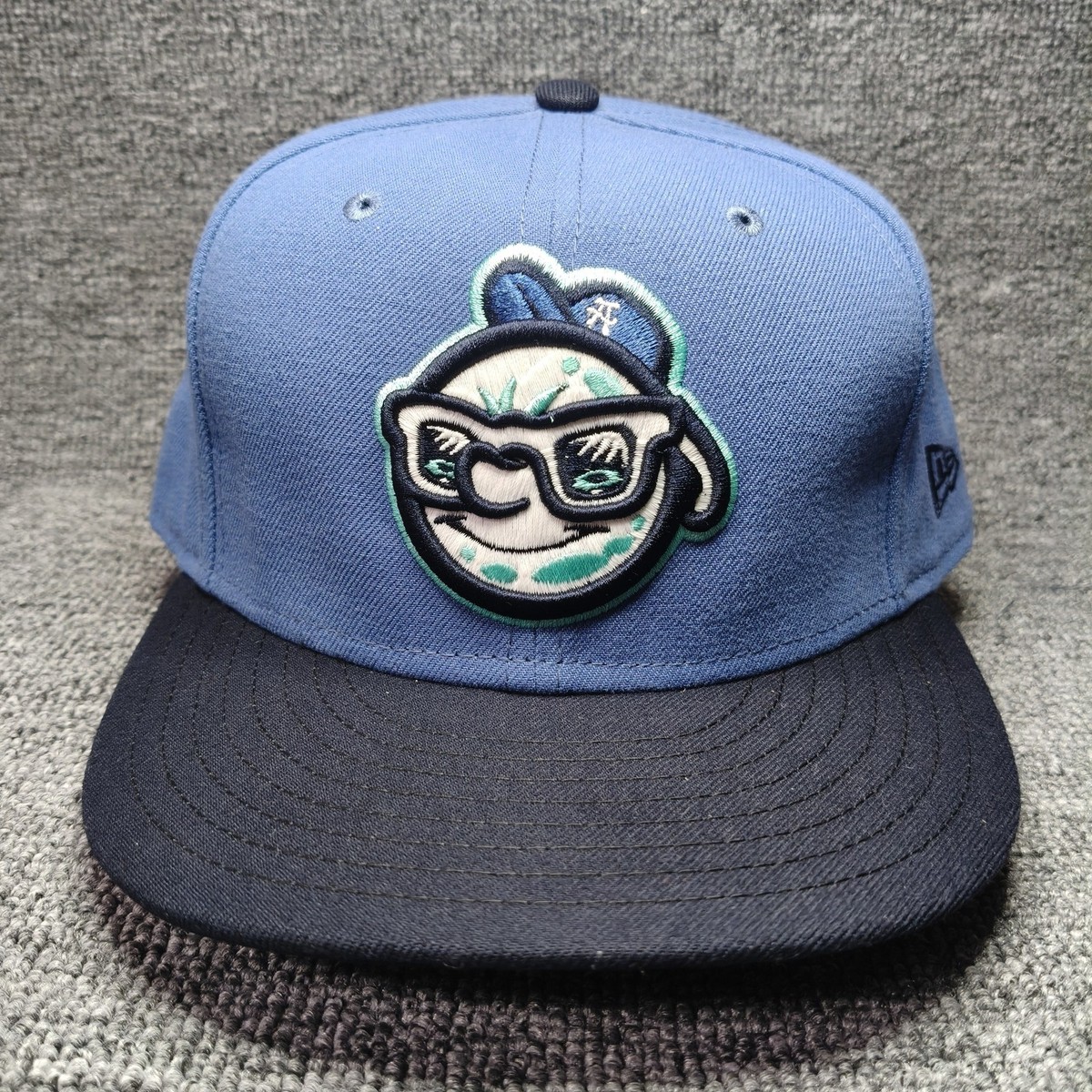 New Era MiLB Mascot 59FIFTY Fitted Flat Brim Blue Navy 7 1 2 Hat