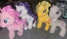 Lot Of 4 NEW My Little Pony Plush MLP  Rarity Pinkie Pie Applejack Octavia NWT