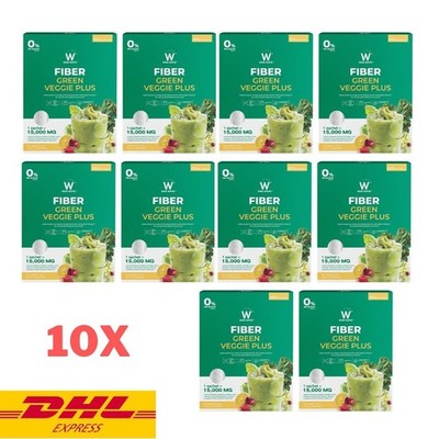 10x Wink White W Fiber Green Veggie Plus Powder Drink Vegetables and Fruits Mix