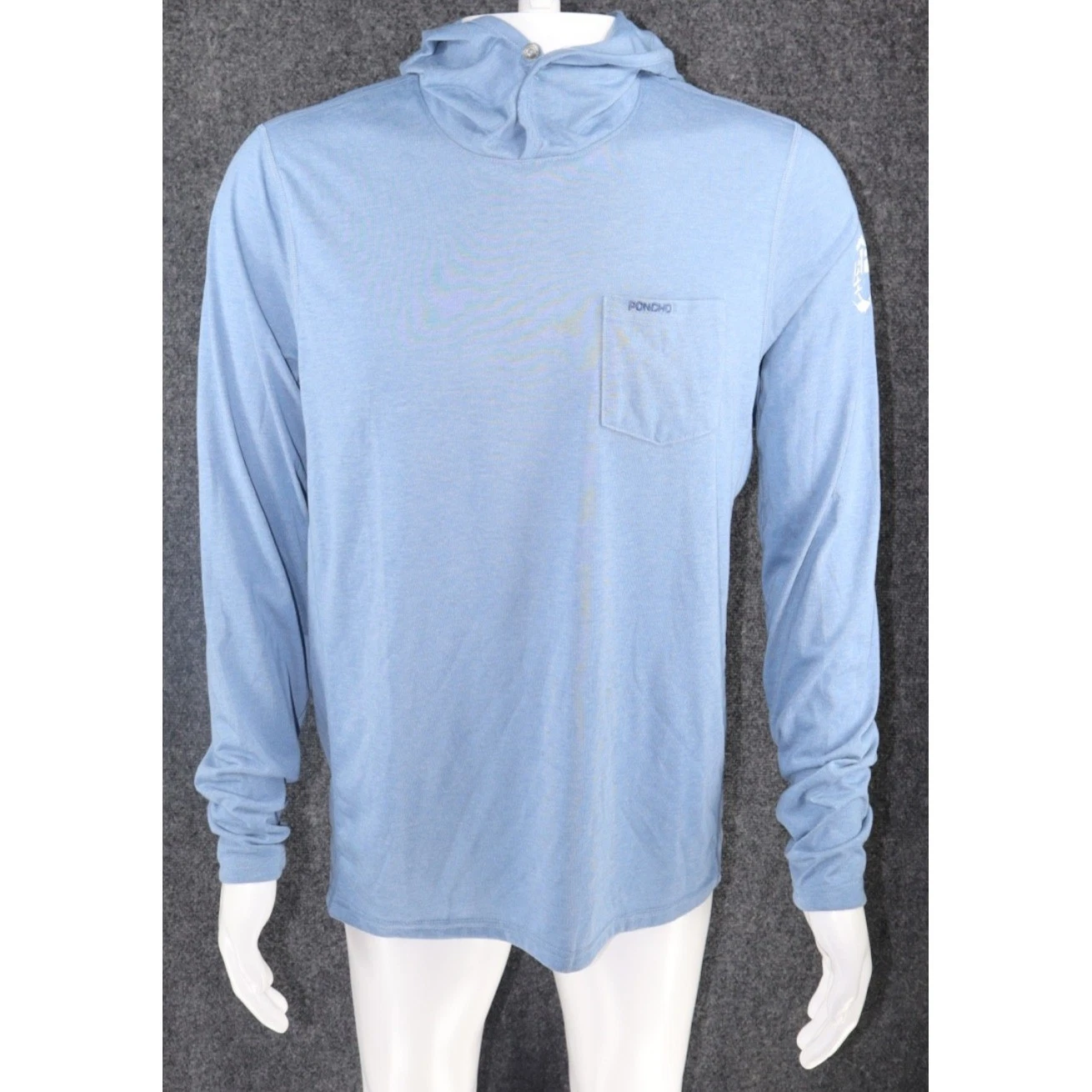 Poncho Hoodie Mens Medium Performance Lightweight Sky Blue Casual Athleisure
Opens in a new window o
