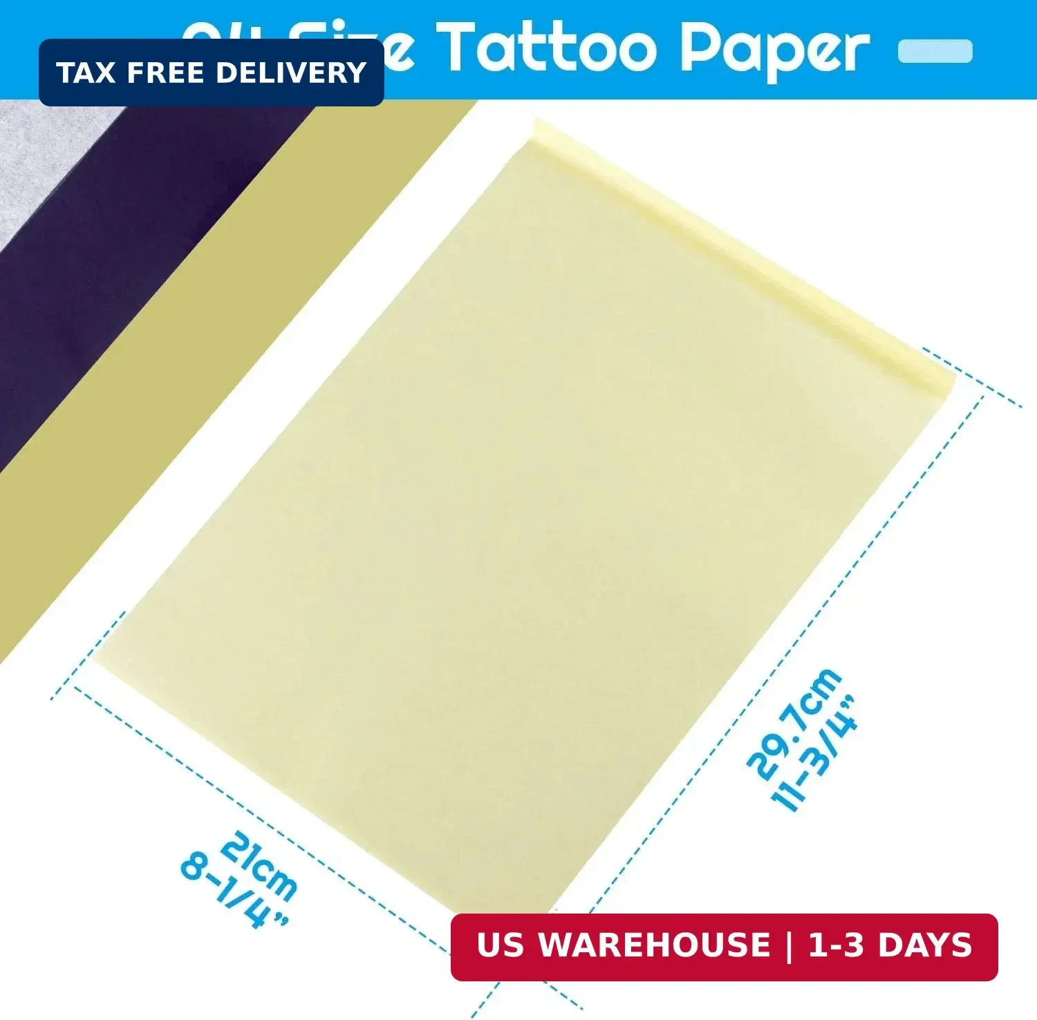 Tattoo Transfer Paper, Cridoz 20 Sheets Stencil Paper for Tattooing, Tattoo Tran image 3