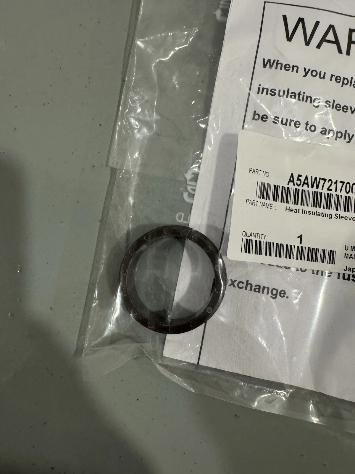 Konica Minolta Heat Insulating Sleeve/Lw A5AW721700 Brand New 3