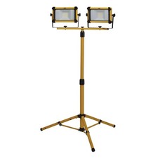 Draper 230V Twin Head SMD LED Tripod Site Light 11000 Lumens 2x50W Adjustable