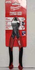 Milwaukee MT558 8" Diagonal Comfort Grip Cutting Pliers - Made In USA