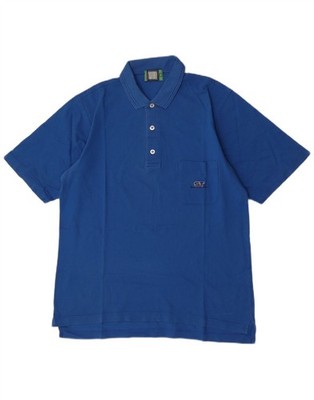 Sergio Tacchini Mens Polo Shirt IT 50 Large Blue Cotton MM04