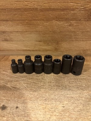 Mac Tools 1/4'' 3/8'' Drive E4 E6 E8 E10 E12 E14 E16 Impact Invert Torx Sockets